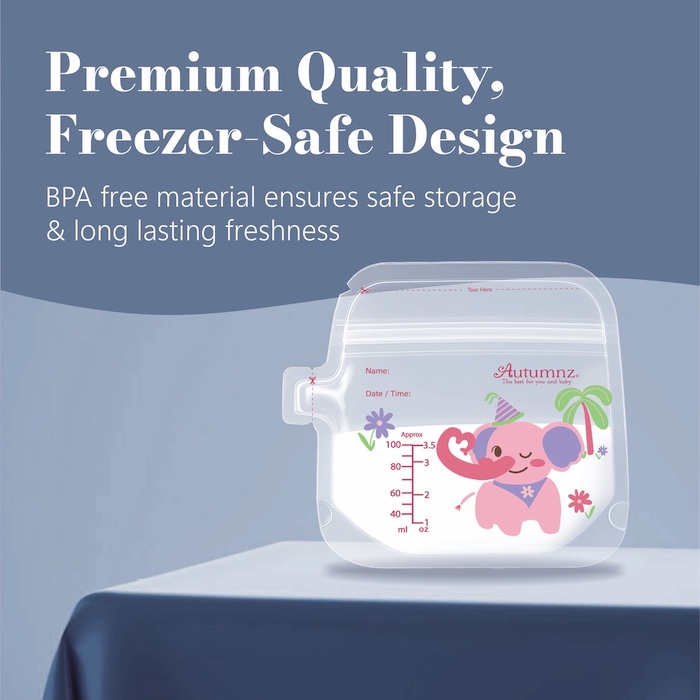 Autumnz Animal Land Double ZipLock Breastmilk Storage Bag 母乳袋